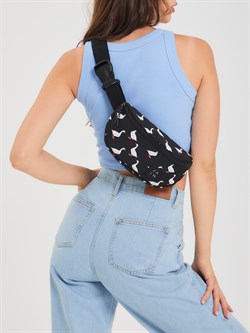 Сумка на пояс 594 "Гуси на черном" - фото 6786