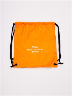 Мешок для обуви школьный 1040 "Гусь Пиксели" оранжевый - фото 8266