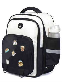 Рюкзак школьный ZAIN анатомический 1234 "Черно-белый" - фото 9094